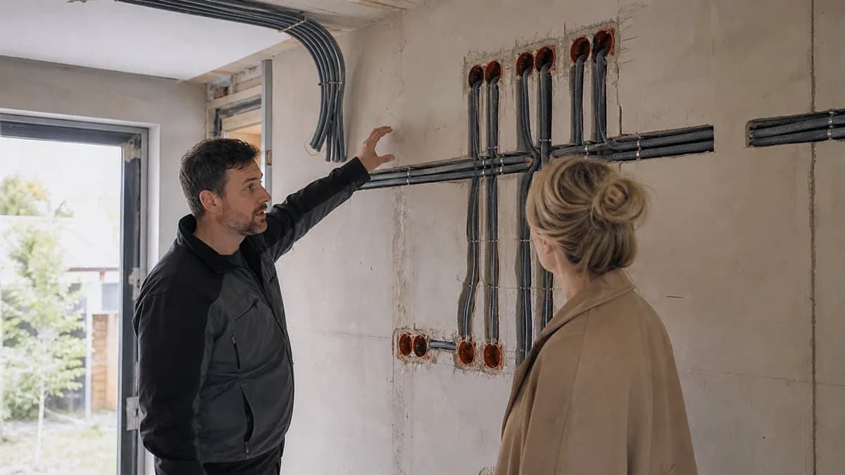 Odbiór instalacji elektrycznej przed tynkowaniem domu